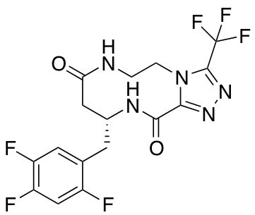 (10R)​- 6,​7,​10,​11-​Tetrahydro-​3-​(trifluoromethyl)​-​10-​[(2,​4,​5-​trifluorophenyl)​methyl]​-1,​2,​4-​triazolo[3,​4-​c]​[1,​4,​7]​triazecine-​8,​12(5H,​9H)​-​dione