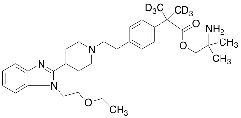 O-2-Amino-2-methylpropyl Bilastine-d6