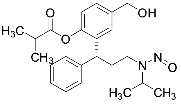 (R)-4-(Hydroxymethyl)-2-(3-(isopropyl(nitroso)amino)-1-phenylpropyl)phenyl Isobutyrate