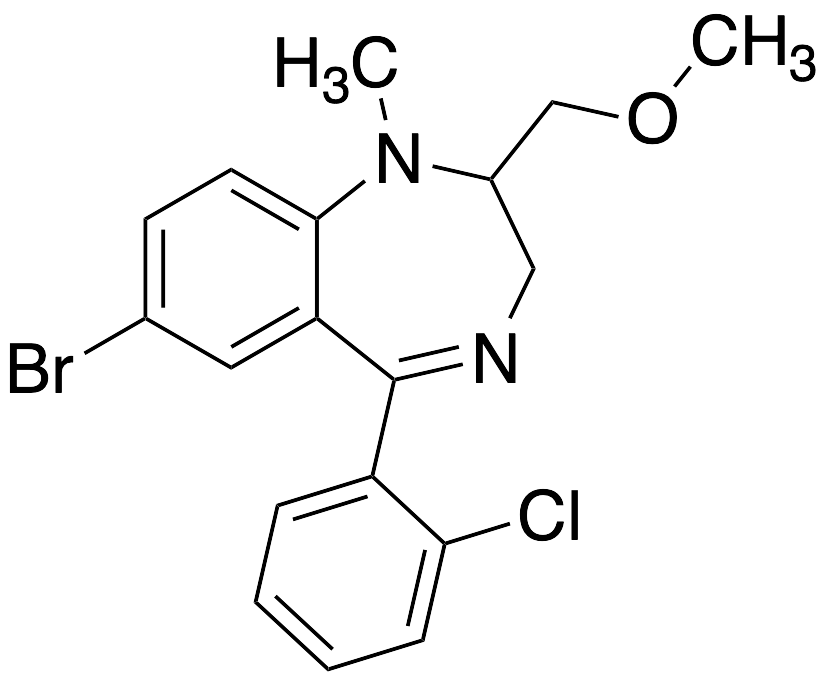 7-Bromo-5-(2-chlorophenyl)-2,3-dihydro-2-(methoxymethyl)-1-methyl-1H-1,4-benzodiazepine