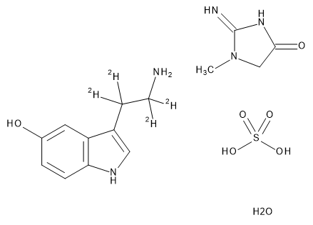 Serotonin-alpha,alpha,beta,beta-d4 Creatinine Sulfate Complex H2O