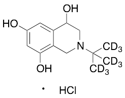 2-(1,1-Dimethylethyl)-1,2,3,4-tetrahydro-4,6,8-Isoquinolinetriol-d9 Hydrochloride