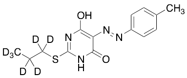 6-Hydroxy-5-[(1E)-2-(4-methylphenyl)diazenyl]-2-(propylthio)-4(3H)-pyrimidinone-d7