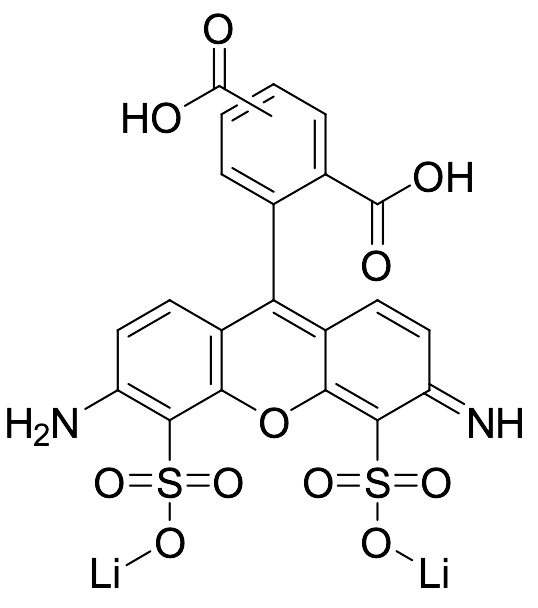 4,5-Disulfo Rhodamine-123 Dicarboxylic Acid Lithium Salt(Mixture of isomers, Technical Grade)