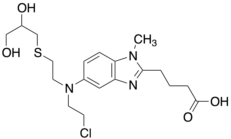 4-(5-((2-Chloroethyl)(2-((2,3-dihydroxypropyl)thio)ethyl)amino)-1-methyl-1H-benzo[d]imidazol-2-yl)butanoic Acid