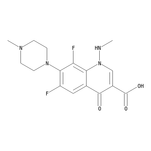 6,8-Difluoro-1-(methylamino)-7-(4-methylpiperazin-1-yl)-4-oxo-1,4-dihydroquinoline-3-carboxylic Acid