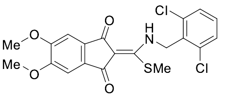 2-[[[(2,6-Dichlorophenyl)methyl]amino](methylthio)methylene]-5,6-dimethoxy-1H-indene-1,3(2H)-dione