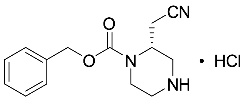 Benzyl (R)-2-(Cyanomethyl)piperazine-1-carboxylate Hydrochloride