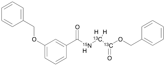 3-​(Benzyloxy)​-hippuric Acid Benzyl Ester-13C2,15N