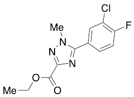 5-(3-Chloro-4-fluorophenyl)-1-methyl-1H-1,2,4-triazole-3-carboxylic Acid Ethyl Ester