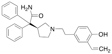 (3S)-1-[2-(3-Ethenyl-4-hydroxyphenyl)ethyl]-Alpha,Alpha-diphenyl-3-pyrrolidineacetamide