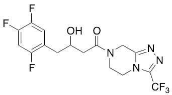 1-[5,6-Dihydro-3-(trifluoromethyl)-1,2,4-triazolo[4,3-a]pyrazin-7(8H)-yl]-3-hydroxy-4-(2,4,5-trifluorophenyl)-1-butanone