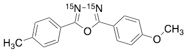 2-(4-Anisyl)-5-(4-tolyl)-1,3,4-oxadiazole-15N2