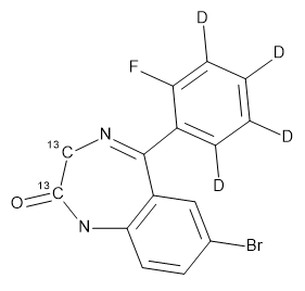 Flubromazepam-13C2-d4 (CRM) [A 100 µg/ml solution in methanol]