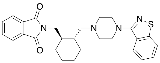 2-​[[(1R,​2R)​-​2-​[[4-​(1,​2-​Benzisothiazol-​3-​yl)​-​1-​piperazinyl]​methyl]​cyclohexyl]​methyl]​-1H-​isoindole-​1,​3(2H)​-​dione