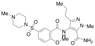 4-[[2-Methoxy-5-[(4-methyl-1-piperazinyl)sulfonyl]benzoyl]amino]-1-methyl-3-propyl-1H-pyrazole-5-carboxamide