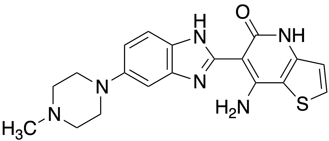 7-Amino-6-[6-(4-methyl-1-piperazinyl)-1H-benzimidazol-2-yl]-thieno[3,2-b]pyridin-5(4H)-one