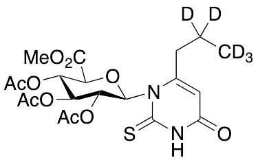 Propylthiouracil-d5 2,3,4-Tri-O-acetyl-N-Beta-D-glucuronide Methyl Ester