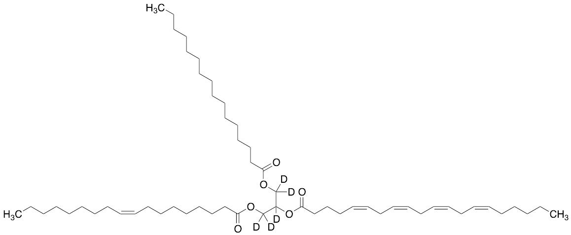 1-[[(1-Oxohexadecyl)oxy]methyl]-2-[[(9Z)-1-oxo-9-octadecen-1-yl]oxy]ethyl (5Z,8Z,11Z,14Z)-5,8,11,14-eicosatetraenoate-D5