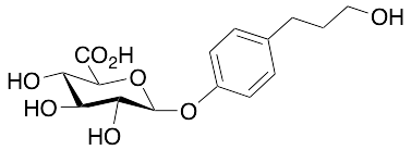 4-(3-Hydroxypropyl)phenyl beta-D-Glucopyranosiduronic Acid