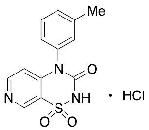 4-(3-Methylphenyl)-2H-pyrido[4,3-e]-1,2,4-thiadiazin-3(4H)-one 1,1-Dioxide Hydrlochloride