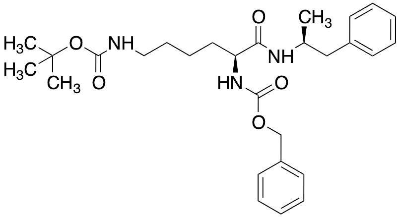 Benzyl tert-Butyl ((S)-6-Oxo-6-(((S)-1-phenylpropan-2-yl)amino)hexane-1,5-diyl)dicarbamate