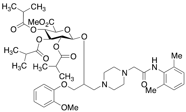 Ranolazine 2,3,4-Tri-O-isobutyryl-Beta-D-Glucuronide Methyl Ester (mixture of diastereomers)
