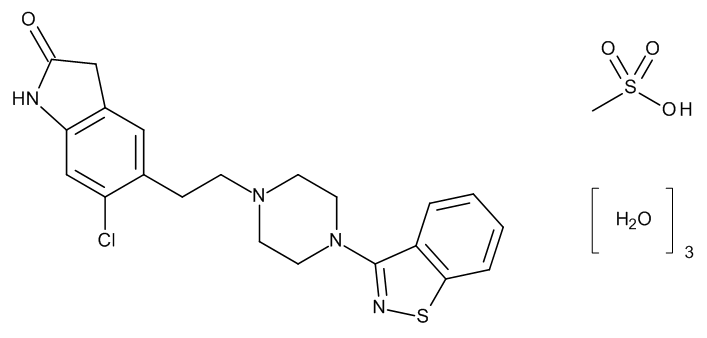 Ziprasidone mesilate trihydrate CRS