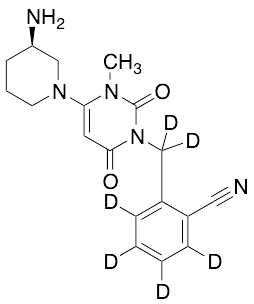 (R)-2-((4-(3-Aminopiperidin-1-yl)-3-methyl-2,6-dioxo-2,3-dihydropyrimidin-1(6H)-yl)methyl)benzonitrile-d6