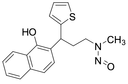 N-(3-(1-Hydroxynaphthalen-2-yl)-3-(thiophen-2-yl)propyl)-N-methylnitrous Amide