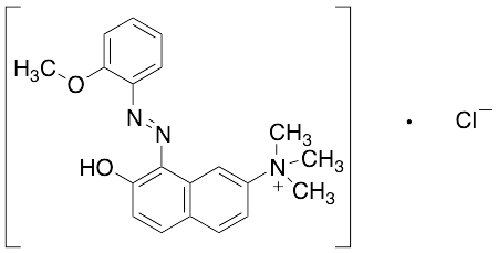 7-Hydroxy-8-((2-methoxyphenyl)diazenyl)-N,N,N-trimethylnaphthalen-2-aminium Chloride