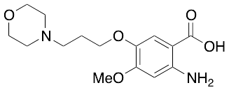 2-Amino-4-methoxy-5-[3-(4-morpholinyl)propoxy]benzoic Acid