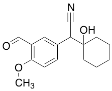 2-(3-Formyl-4-methoxyphenyl)-2-(1-hydroxycyclohexyl)acetonitrile