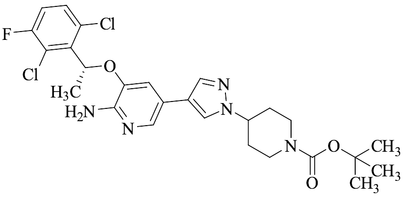 (R)-tert-Butyl 4-(4-(6-amino-5-(1-(2,6-dichloro-3-fluorophenyl)ethoxy)pyridin-3-yl)-1H-pyrazol-1-yl)piperidine-1-carboxylate