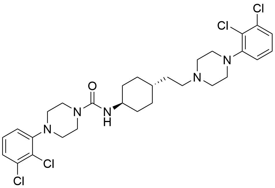 trans-4-(2,3-Dichlorophenyl)-N-((1R,4R)-4-(2-(4-(2,3-dichlorophenyl)piperazin-1-yl)ethyl)cyclohexyl)piperazine-1-carboxamide