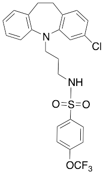 N-[3-(3-Chloro-10,11-dihydro-5H-dibenz[b,f]azepin-5-yl)propyl]-4-(trifluoromethoxy)benzenesulfonamide