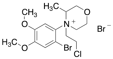 4-(2-Bromo-4,5-dimethoxyphenyl)-4-(2-chloroethyl)-3-methylmorpholin-4-ium bromide
