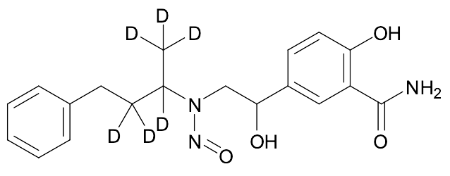 2-Hydroxy-5-(1-hydroxy-2-(nitroso(4-phenylbutan-2-yl-1,1,1,2,3,3-d6)amino)ethyl)benzamide
