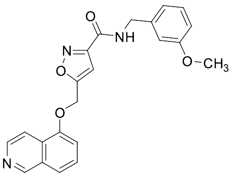 5-[(5-Isoquinolinyloxy)methyl]-N-[(3-methoxyphenyl)methyl]-3-isoxazolecarboxamide