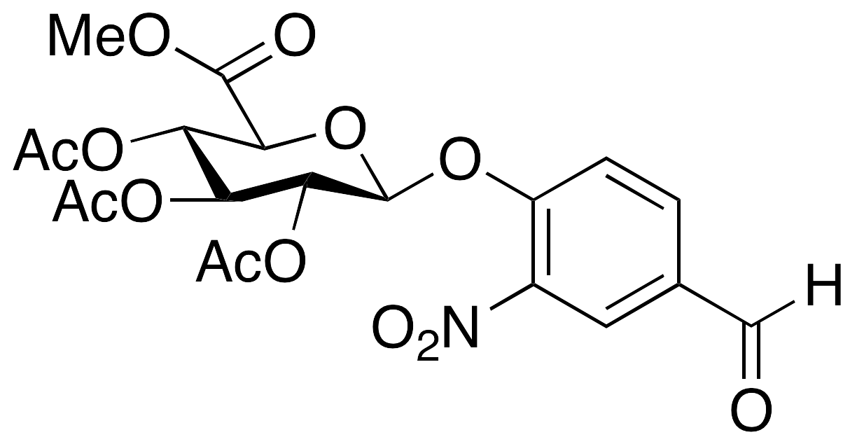 4-Formyl-2-nitrophenyl beta-D-Glucopyranosiduronic Acid Methyl Ester 2,3,4-Triacetate