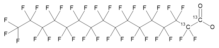 Perfluorohexadecanoic acid 13C2 (1,2-13C2) 50 µg/mL in Methanol:Water