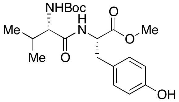 (S)-2-((S)-2-((tert-Butoxycarbonyl)amino)-3-methylbutanamido)-3-(4-hydroxyphenyl)propanoic Acid Methyl Ester