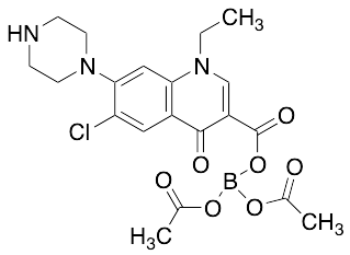 Diacetyl (6-Chloro 7-Piperazinyl 1-Ethyl-1,4-dihydro-4-oxo-3-quinolinecarboxy Borate)
