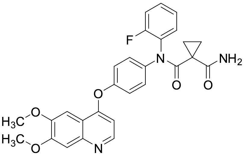 N-(4-((6,7-Dimethoxyquinolin-4-yl)oxy)phenyl)-N-(2-fluorophenyl)cyclopropane-1,1-dicarboxamide