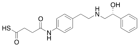 (R)-4-((4-(2-((2-Hydroxy-2-phenylethyl)amino)ethyl)phenyl)amino)-4-oxobutanethioic S-Acid