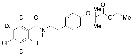 Ethyl 2-(4-(2-(4-chlorobenz-d4-amido)ethyl)phenoxy)-2-methylpropanoate
