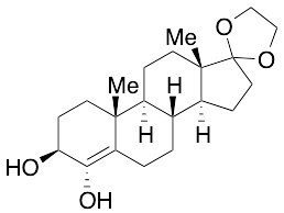 17-(1,2-Ethanediyl Acetal) 3,4-Dihydroxy Androst-4-ene-17-one