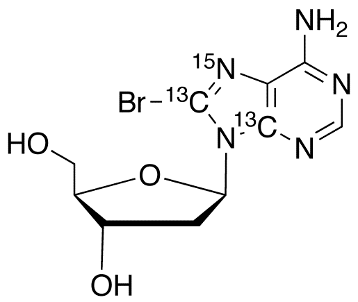 8-Bromo-2’-deoxyadenosine-13C2,15N