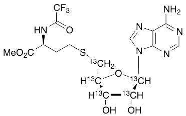 (S)-5'-S-[4-Methoxy-4-oxo-3-[(trifluoroacetyl)amino]butyl]-5'-thioadenosine-13C5