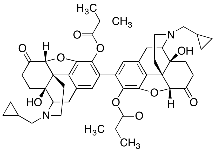 2,2'-Bisnaltrexone Bis-N-(2-methylpropanoate)